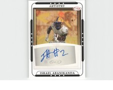 2023 SAGE Artistry #ART-IA Israel Abanikanda Autographs Gold