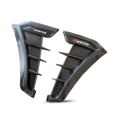 2PCS Car Fender Side Vents, TPU Scratch-Resistant 2 PCS Carbon Fiber Black