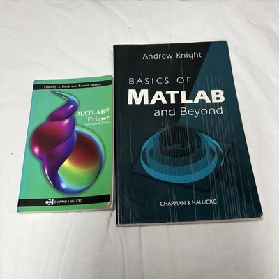 Lot Of 2 Matlab Books Basics Primer Chapman Knight Davis