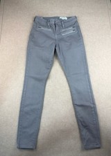 Michelle Jeans Womens Size 26 Gray Mid Twig Skinny Mid Rise USA Made
