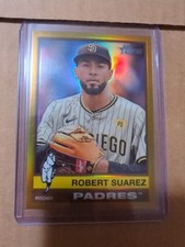 2025 Topps Heritage - Robert Suarez #91 Chrome Gold Border /50