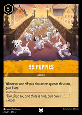 99 Puppies (24/204) (Non-Foil) Chp. 3 Lorcana NM