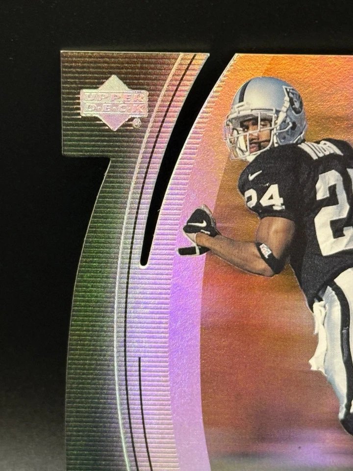 1999 Upper Deck Black Diamond - Charles Woodson #79 Diamond Cut- Oakland Raiders - Image 2 of 4