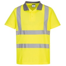 Image of Portwest Eco Hi-vis short sleeve polo (EC10) EC10