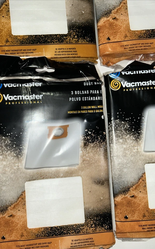 Bolsa antipolvo estándar Vacmaster VDBP 5 galones para VQ407S y VWM510 (caja de 18 bolsas) Foto 3 de 4