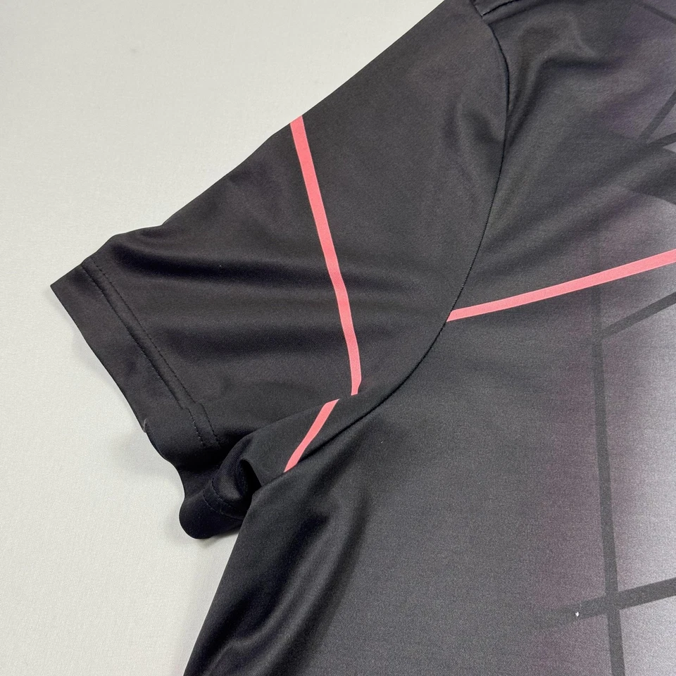 Camisa Polo Jamie Sadock Para Hombres 2XL Negra Blanca Abstracta Geométrica Golf Poliéster Foto 4 de 4