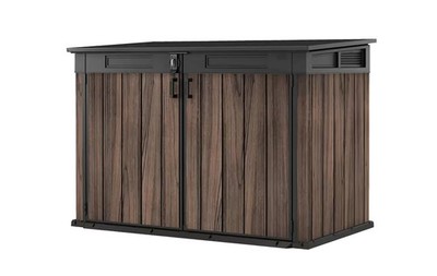 Keter Signature Gartenschrank, wetterfest, 2020 L Stauraum, Rosenholz-Optik