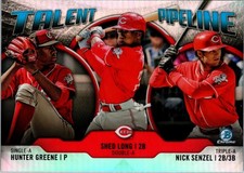 2019 BOWMAN #TP-CIN GREENE SENZEL LONG TALENT PIPELINE REFRACTOR