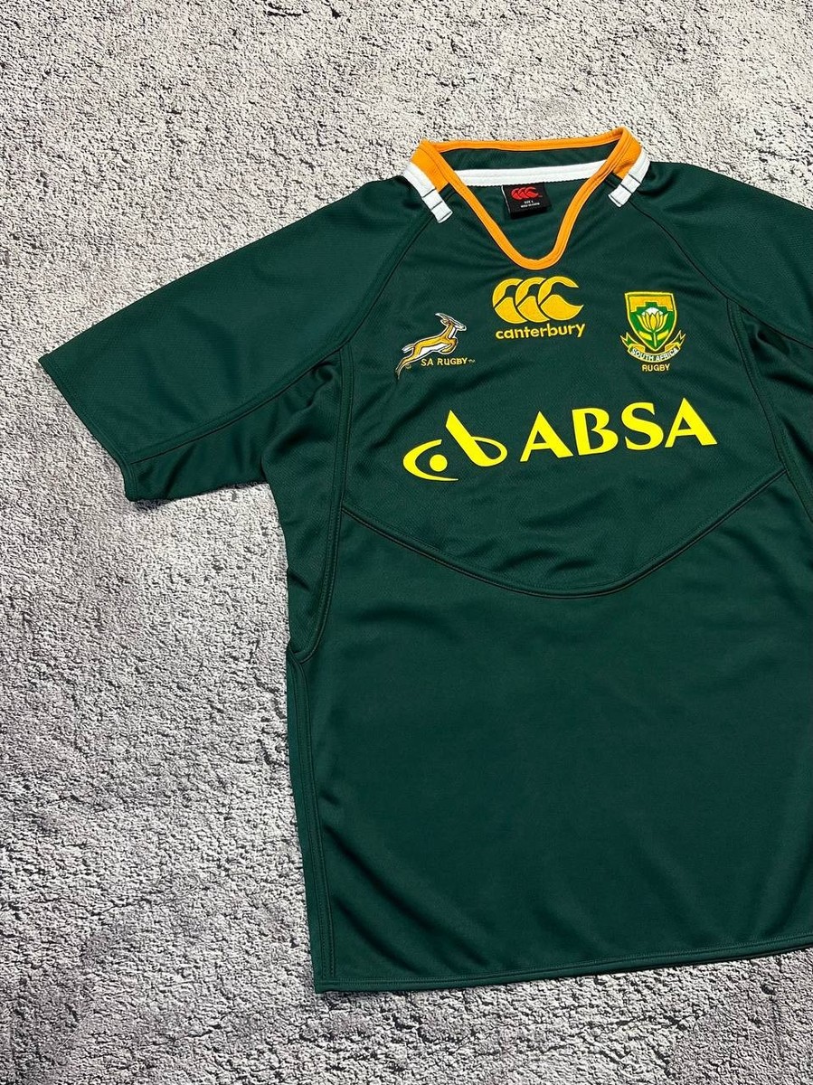 Canterbury SA Rugby ラガーシャツ グリーン Canterbury South Africa Rugby Jersey ABSA Green Yellow Size L | eBay