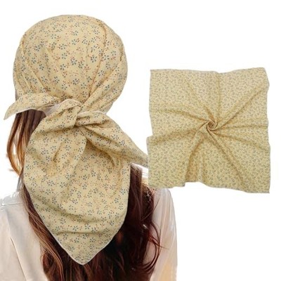 Bandanas for Women Men 21''x21'' Floral Headband Scarf Versatile Hair Mango