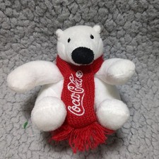 Coca Cola Coke Polar Bear Plush 4" Christmas