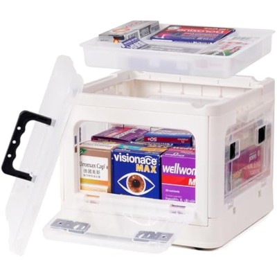 18qt medicine organizer storage box   plastic first aid box empty with