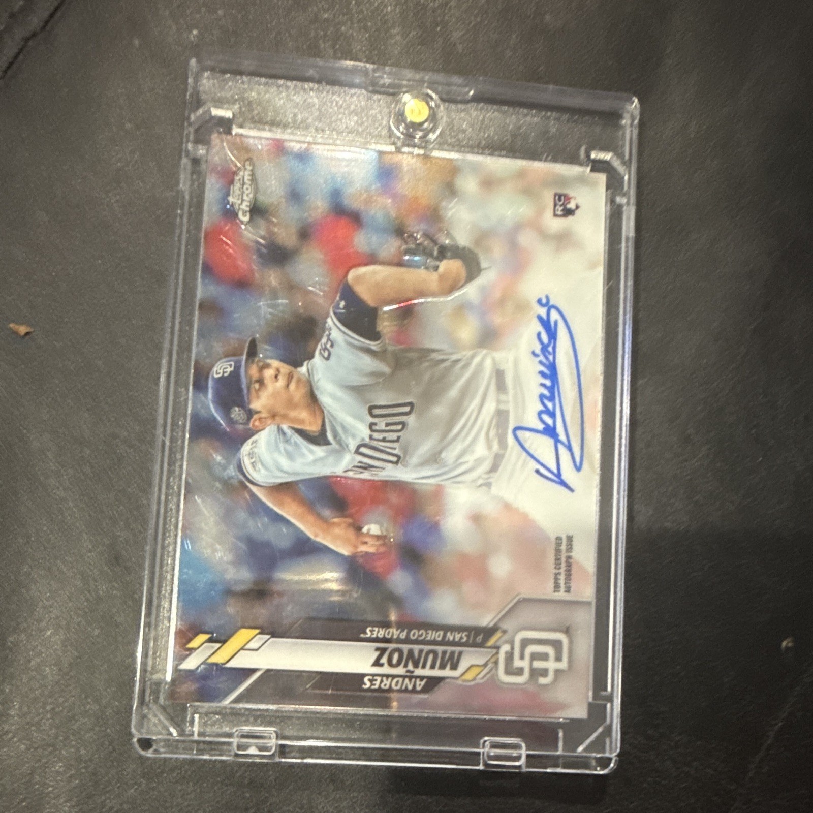 2020 Topps Chrome - Rookie Autographs Andres Munoz #RA-AMU (AU, RC)