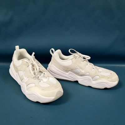 Nike Tech Hera Triple White Chunky Retro Running Shoes DR9761-100 Women's Sz 9.5