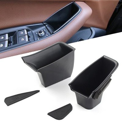 Fit Audi Q7 2016-2018 LHD Front Door Handle Armrest Storage Box Tray Bin Kit Car