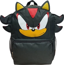 Ruz Sonic The Hedgehog 12" Small Backpack With 3D Features, Sonic - Shadow -...