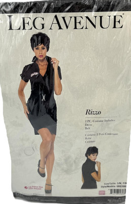 Rizzo Women's Alluring 2 piece Dress Costume - Black - Small/Medium - 2 ...