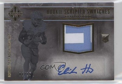 2017 Panini Majestic Scripted Swatches Gold 2/25 Elijah Hood Rookie Auto RC 1k5