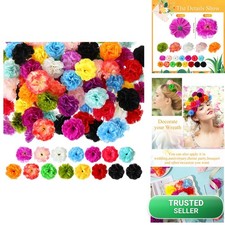 150 Pcs Mini Fake Silk Carnations 2 Inch Small Faux Flowers Fresh Colors DIY