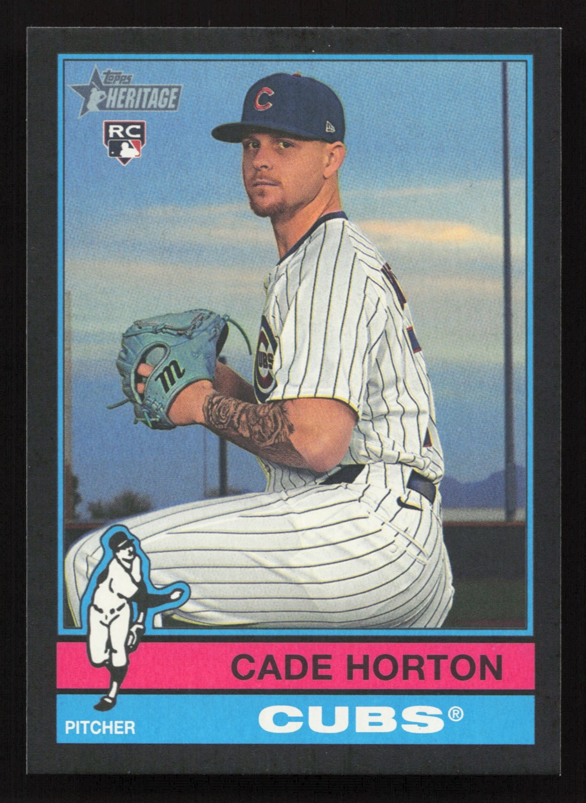 2025 Topps Heritage #626 Cade Horton RC BLACK BORDER Rookie Card SSP 50 Printed!