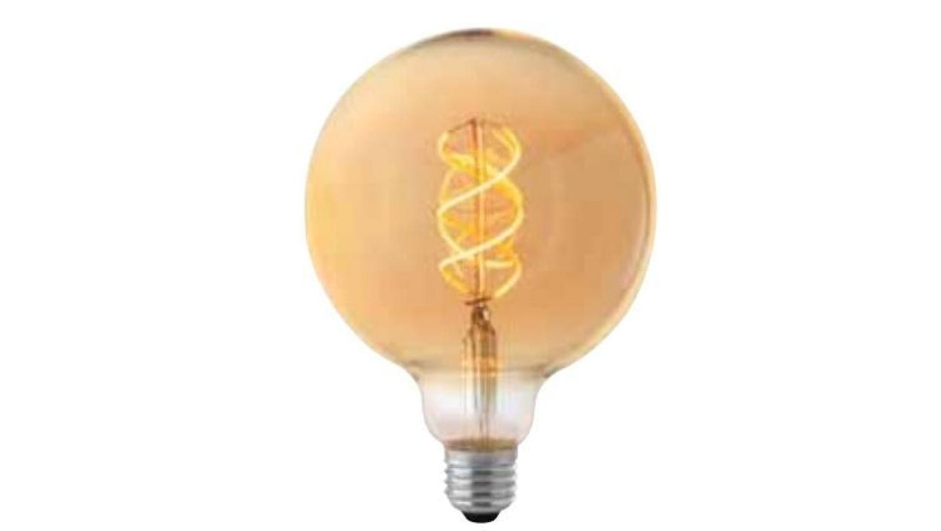 Светодиодная лампа Žarówka GLOBO 95MM 5W/822 (30 Вт) ТУСКЛЫЙ E27- szklana przydymiana LEUCI (557217.0