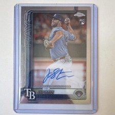 2025 Topps Chrome - Rookie On Card Autograph Justin Sterner #RA-JST (AU, RC)