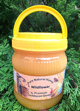 1.7kg Pure Organic Honey Wildflower Raw NEW HARVEST 2025 Unprocessed Unfiltered