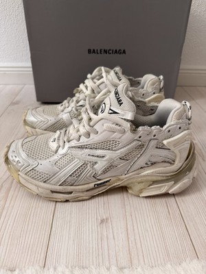 Balenciaga Runner Sneaker Weiß Low Top Herren EU 43 UK 9 US 10 atmungsaktiv