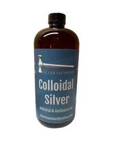Colloidal Silver, 16 ounce, 30 ppm, Silver Hammar Brand