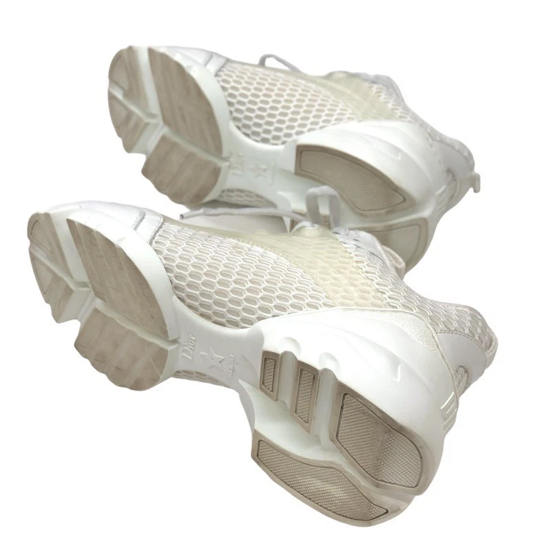 CHRISTIAN DIOR BASKETS CHAUSSURES MAILLE BLANCHE