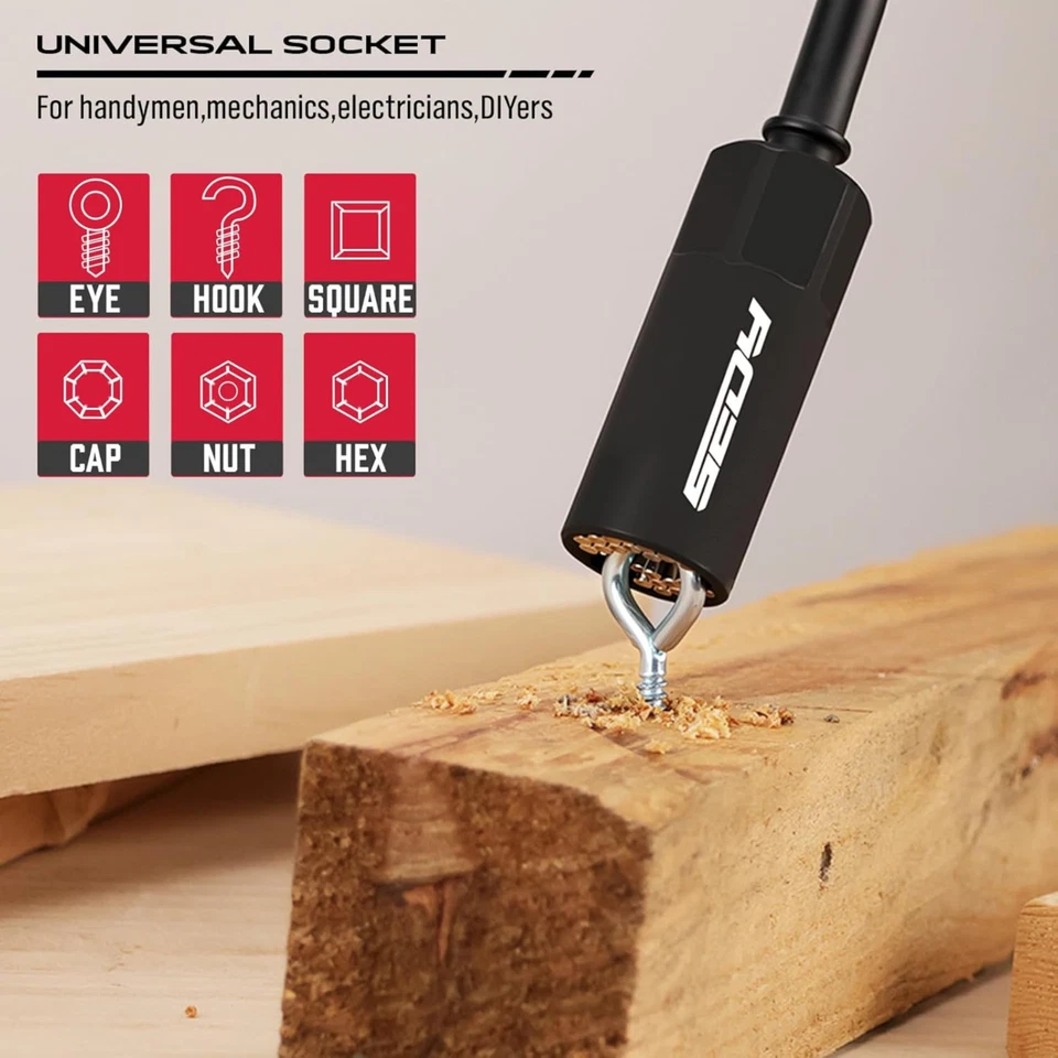 Juego de atornilladores de tuercas de impacto magnéticas de 80 piezas métricas y SAE con adaptadores y brocas de alimentación Foto 2 de 4