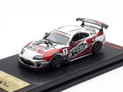 TOYOTA SUPRA (JZA80) RZ RHD #1 WHITE 1/64 DIECAST MODEL BY