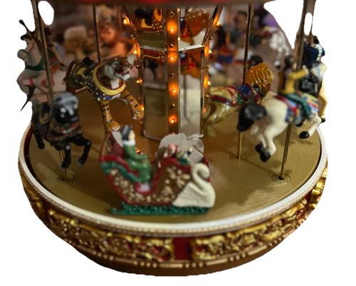 Mr. Christmas Marquee Merry-Go-Round Carousel 30 Songs Lights Working With Box - Picture 3 of 10