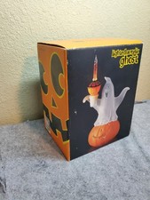 JCPenney Home Collection Acrylic Light UP Ghost Pumpkin Halloween Decoration