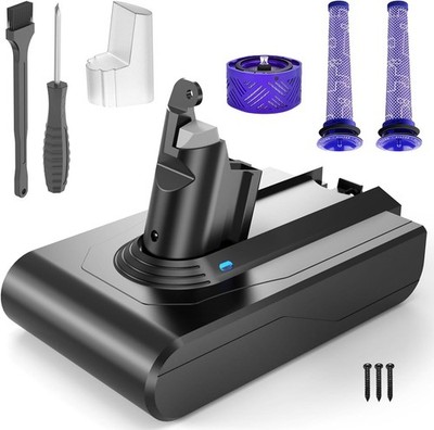 6.0Ah Upgraded V6 Battery for Dyson V6 Cordless Vacuum Plus/Animal/Absolute/Moto