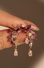 Beautiful 18k Gold Plated Earrings With Butterfly Design
