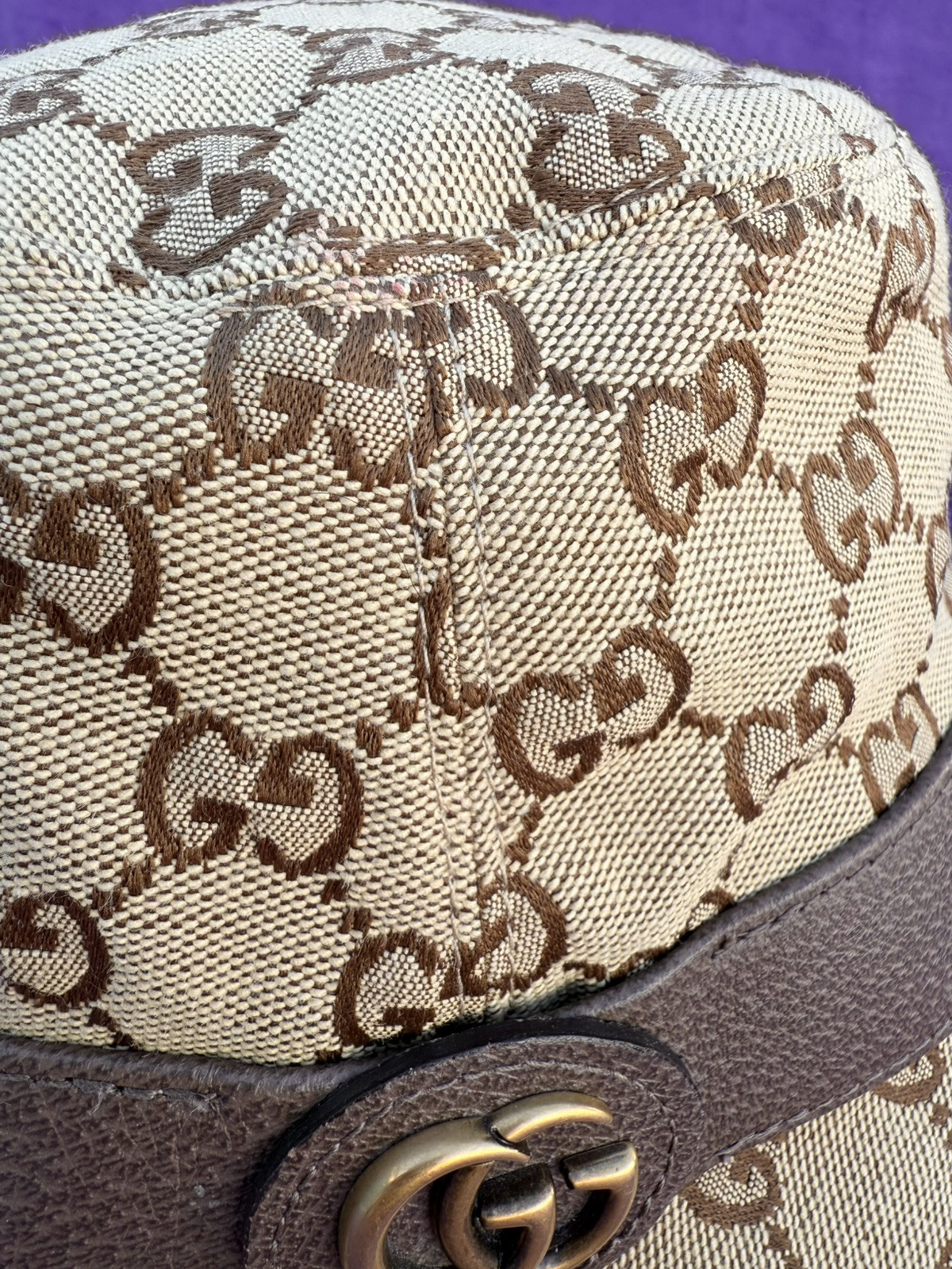 Gucci GG Canvas Fedora Bucket Hat 58cm/M | eBay