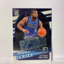 2021-22 Donruss Optic Raymond Felton #SS-RFT Chrome Signature Series Mavericks