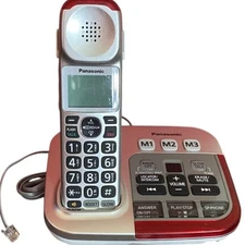 Panasonic KX-TGM450S Cordless Telephone with Answering Machine Large Number Loud