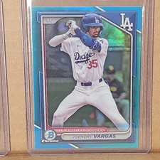 Joendry Vargas 2024 Bowman Draft Chrome Rookie Card Los Angeles Dodgers