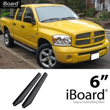 Aps Running Board Black 6 Fit Dodge Ram 1500 2500 3500 Quad Cab 02-08