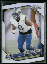 Jared Verse 2025 Panini Prizm Silver #30 Los Angeles Rams