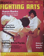 10/74 ORIENTAL FIGHTING ARTS AARON BANKS BLACK BELT KARATE KUNG FU MARTIAL ARTS