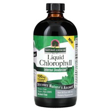 NATURE'S ANSWER Liquid Chlorophyll, 100 mg, 16 fl oz 480 ml - EXP: 10/2029