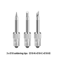 3pcs E10 Soldering Iron Tips Replacement Kit for Parkside PLKA 4B3JY