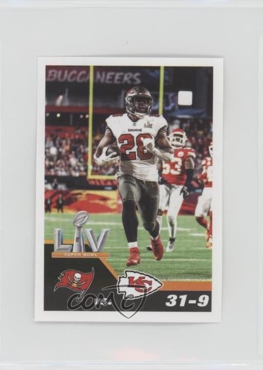 2021 NFL Sticker & Card Collection Stickers Super Bowl LV Leonard Fournette 2k3