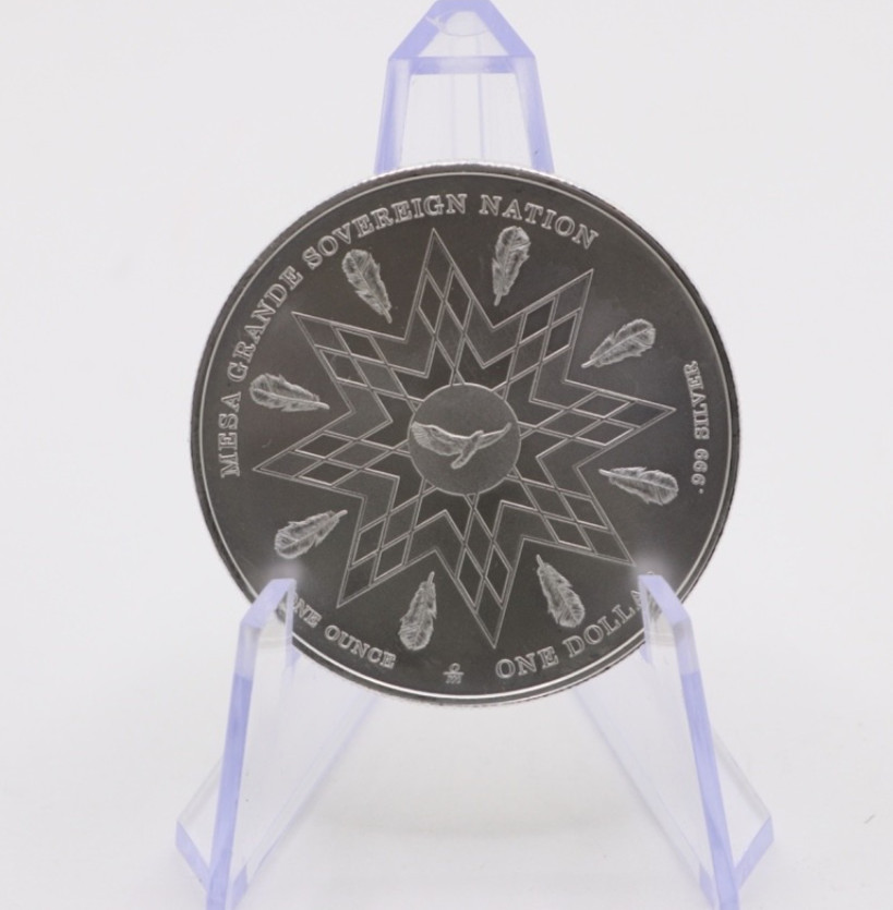 American Plains Bison 2025 Mesa Grande Sovereign Nation One Dollar 1-oz Silver