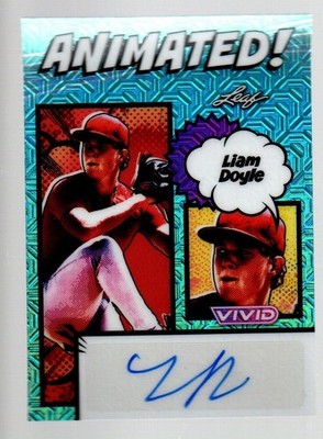 2026 Leaf Vivid Animated Platinum Mojo Autograph #AA-LD1 Liam Doyle 4/25