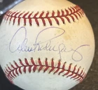 BASEBALL~SIGNED ALEX RODRIGUEZ RAWLINGS  OLB (SELIG) BASEBALL & CUBE
