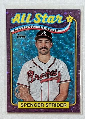 2024 Topps Spencer Strider Purple Foilboard 1989 All Star /75 #89ASB-15 Braves